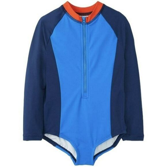 NWT Hanna Andersson Colorblock Rash Guard Swimsuit, 85 - Picture 1 of 1